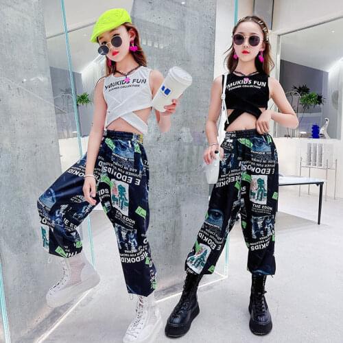 Fashion Children Clothes For Girls Sets Letter Print Sports Outfits Cross Tshirt+Pants Suits Teenage 5 6 7 8 9 10 11 12 13 14Yrs