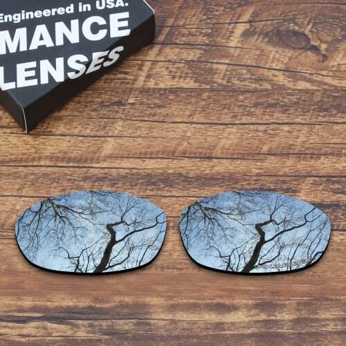 ToughAsNails Resist Seawater Corrosion Polarized Replacement Lenses for Oakley Fives 2.0 Sunglasses Metallic Silver (Lens Only)