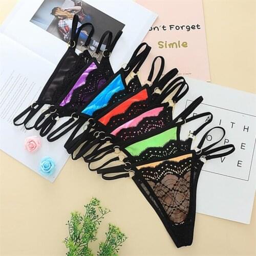 Fashion women thongs and g strings 5pcs/lot womens low waist underwear panties ladies ultra thin panties