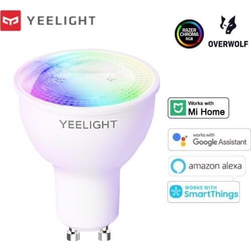 Yeelight GU10 Smart LED Light Bulb W1 Multicolor 220V Voice App Control Game Sync RGB Dimmable for Google Home Alexa SmartThings