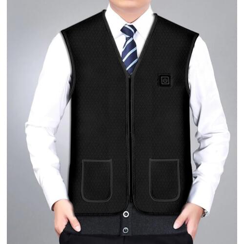 High quality Heated vest Winter Thermal waistcoat Electric heating vest with power bank