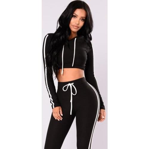Fashion Fitness Jumpsuit Women Casual Elastic Long Sleeve Set 2021 New Side Striped Patchwork Turtleneck Bodysuit