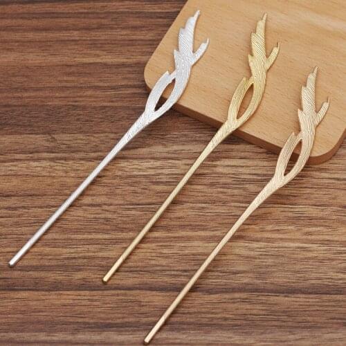 10 Pieces 160*16mm Metal Hair Sticks Hairpins Hair Chopsticks Hairwear DIY Hair Accessories For Women