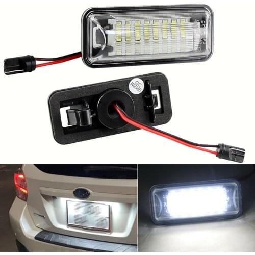 2PCS LED Number License Plate Light Lamp for Subaru Forester Impreza Legacy BRZ WRX XV Crosstrek TOYOTA FT86 GT86 Scion FR-S