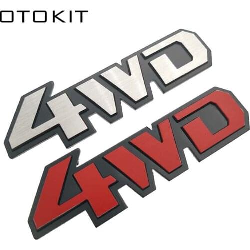 3D Chrome Metal Sticker 4WD Emblem 4X4 Badge Decal Car Styling for Honda CRV Accord Civic Suzuki Grand Vitara Swift SX4 Sticker