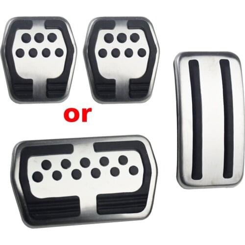 Car-Styling Car Stainless Steel Car Pedal Pads Cover For Ford Focus 2 MK2 Focus 3 MK3 2005-2016 Car Styling Auto Accessories