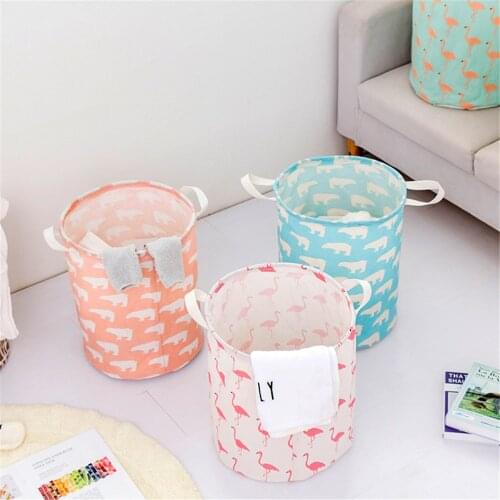 Household Laundry Basket Dirty Clothes Toys Storage Bag Stand Basket Waterproof Big Folding Clothing Storage Bucket Organizer