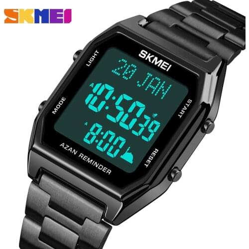 SKMEI Golden Mens Watch Clock LED Electronic Chronograph Man Digital Watches Waterproof Male Wristwatch Relogio Masculino