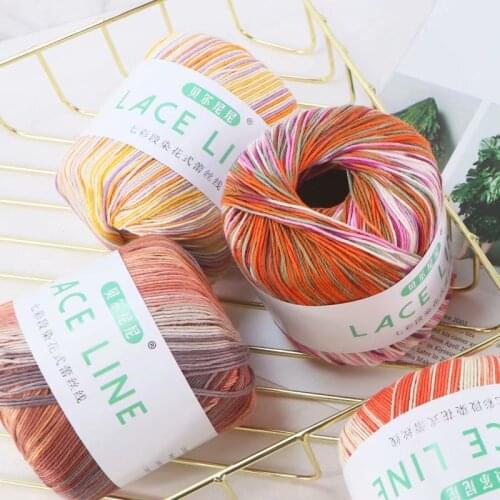 YOMDID Colourful Fine Wool Section Dyeing Wool Yarn DIY Sweater Scarf Hat Yarn Threads Handcraft crochet para tejer Wool Yarn