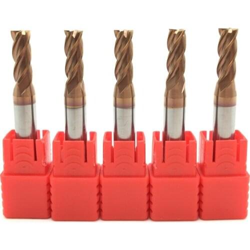 5PCS HRC60 5mm Solid Carbide Endmills ENDMILL D5X13XD6X50L 4 Flute Standard Length Side Milling Slotting Profiling Face Mill