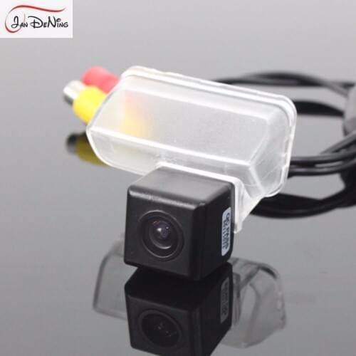 JanDeNing HD CCD Car Rear View Parking/Backup Reverse Camera/Waterproof License Plate Light OEM For Toyota Yaris L 2014 2015