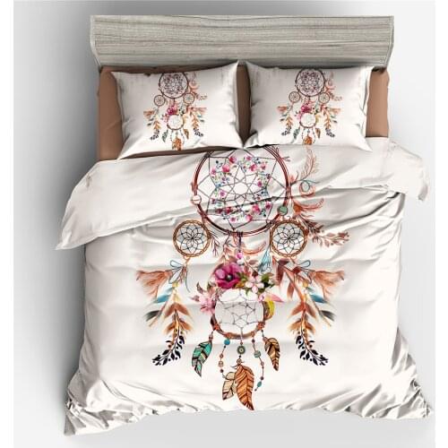 Dream Catcher Bedding Set 2/3pcs Queen Size Bohemian Style Duvet Cover Bed Cover Set Housse De Couette with Pillowcase
