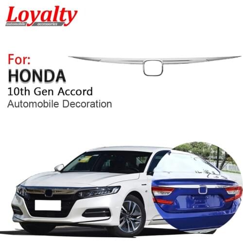 Loyalty for Honda Accord 10th 2018-2020 ABS Silver Rear Door Tail Hatch Trunk Cover Trim Tailgate Frame Car Styling Accessories