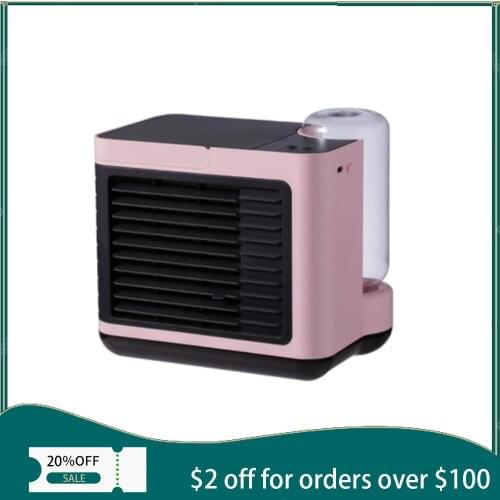 Negative ion air cooler USB charging mini small home desktop air conditioning fan plus water cooling fan