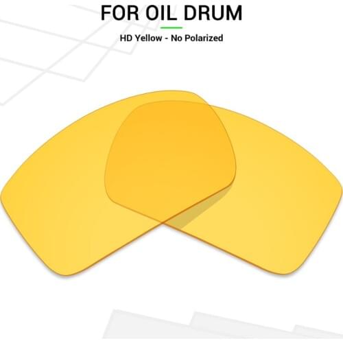 Mryok POLARIZED Replacement Lenses for Oakley Oil Drum Sunglasses HD Yellow