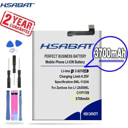 New Arrival [ HSABAT ] 3700mAh C11P1709 Replacement Battery for Asus Zenfone live L1 ZA550KL ZA551KL X00RD