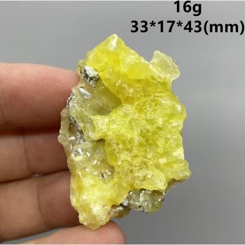 Very rare! 100% Natural Pakistan yellow Brucite Mineral specimen stones and crystals healing crystals quartz