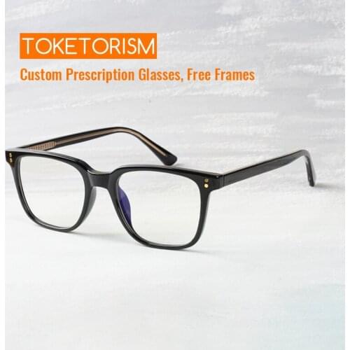 Toketorism Blue Light Blocking Glasses Computer Eyeglasses For Men Womens Spectacle Frames 2802