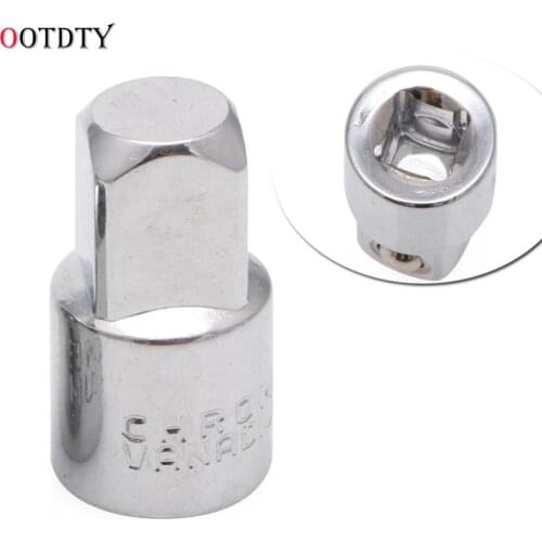 OOTDTY 1/4" Convert To 3/8" Ball Lock Ratchet Socket Adapter Reducer Converter Tool