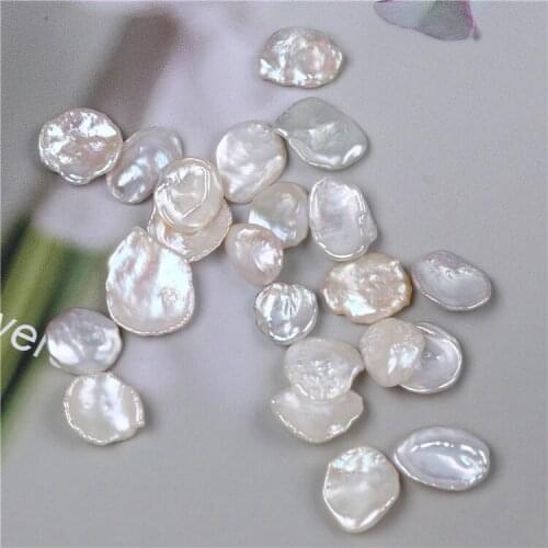 Wholesale 13-14mm Natural Keshi Baroque Loose Beads Freshwater Pearl For Jewelry Making