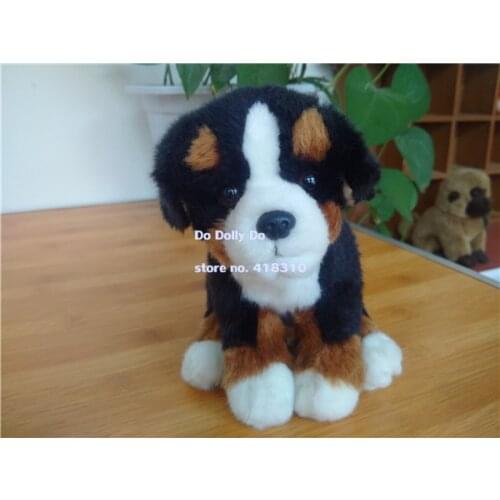Original Lifelike Bernese Mountain Dog Simulation Animal Soft Stuffed Plush Toy Doll Children Baby Birthday Gift
