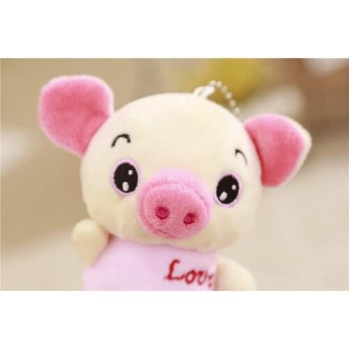 Plush pendant stuffed toy for house decoration refrigerator soft pig toy love pig toy