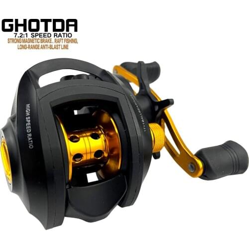 17+1BB Baitcasting Fishing Reel Drag Power 8kg Carp Fresh/Saltwater Casting Wheel Fishing Tackle Pesca