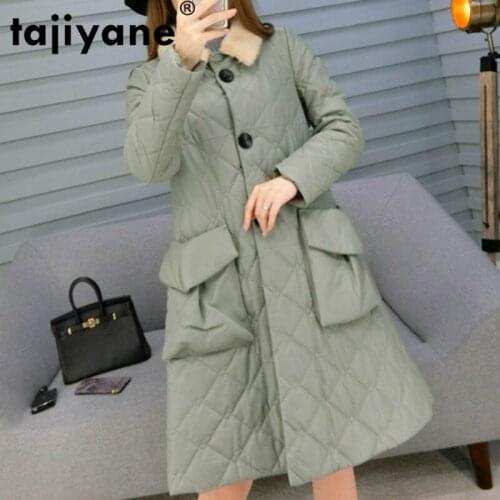 Mink Collar Fur Real Fur Coat Autumn Winter Genuine Leather Jacket Women Clothes 2021 Korean Vintage Sheepskin Down Coat ZT3158