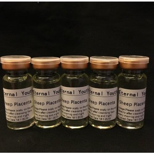 5pcs Sheep Placenta Firming Lifting Serum Anti-wrinkle Anti-aging Skin Care 10ml *5