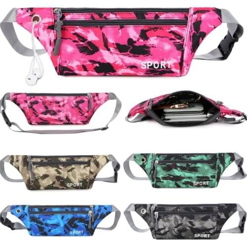 Universal Women Man Camouflage Running Waterproof Waist Bag Mobile Phone Bag Holder Gym Fitness Travel Pouch Belt Chest Bags