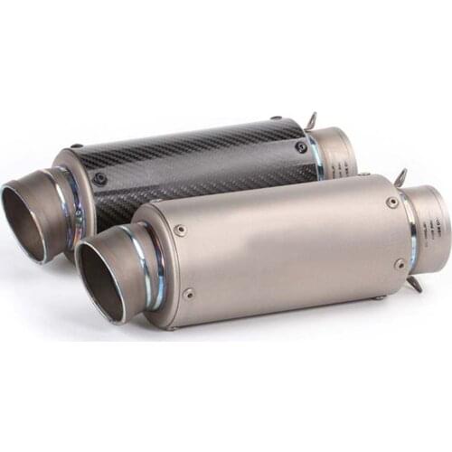 Universal Motorcycle GP PotEscape Titanium Alloy Motorcross Scooter Laser Exhaust Pipe 60mm 51mm Muffler For S1000RR CBR1000RR