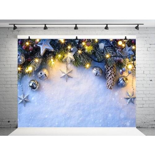 VinylBDS Christmas Backdrops Photography Snow Backgrounds Deca For Photo Studio Children Microfiber Decoration For Home