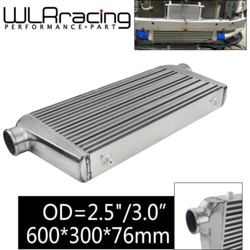 WLR RACING - 600*300*76mm Universal Turbo Intercooler bar&plate OD 2.5" Front Mount intercooler WLR-IN816-25