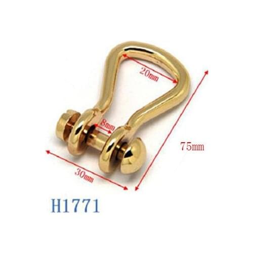 Gold Metal Bag Handle, 30 x 75 mm Bag Handle, Metal Handle