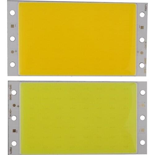 10W Ultra Bright COB LED Pure/Warm White Strip Light Lamp source Chip diy DC12V 3 years warranty for LED lighting LRT15685 #2PCS