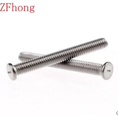 100pcs M4*6/8/10/12/16/20/25/30 Stainless Steel CD Welding Stud Welding Screws Spot Welding Studs Weld Bolt
