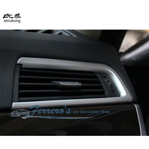 2pcs/lot ABS Car high position Air Conditioning Outlet Trim cover decoration for BMW 5Series F10 F18 520 car styling car sticker