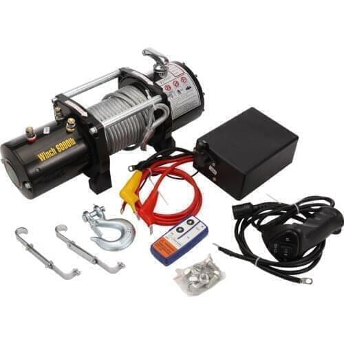 12V24V vehicle self-rescue off-road winch 3000 lbs off-road vehicle winch on-board crane electric winch