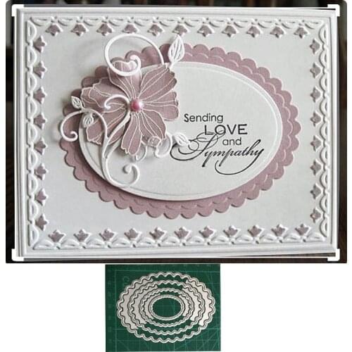 4pcs/set basic Frames Metal Cutting Dies Scrapbooking Stencil DIY Paper Card Decorative Embossing Die Cut Craft Dies 2020 NEW