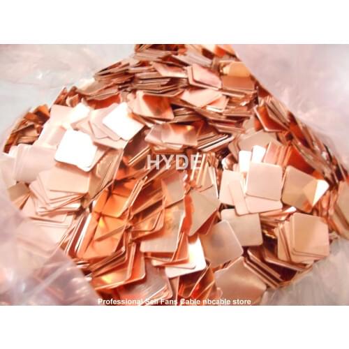 40PCS- 15mmx15mm Heatsink Copper Shim Thermal Pads for Laptop GPU VAG PAD