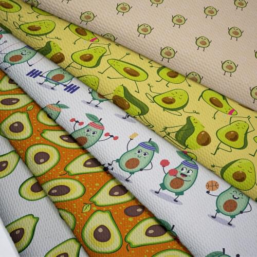 50cm*140cm avocado bullet Cartoon Fabric For Quilting Tissue Kids Home Textile for Fat Quarters Material L3716