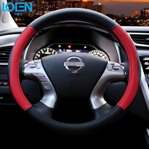 Car Leather Steering Wheel Cover Car-styling Hot Wheels For Bmw 0 Passat Focus Camry Corolla Suzuki Steering-wheel