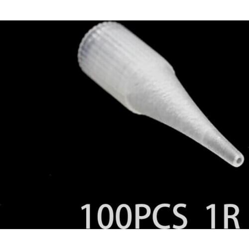 Free Shipping 100pcs 1R Small Size Tattoo Tips Cap For Permanent Makeup Eyebrow Lips Machine Giant Sun Tattoo Needle caps
