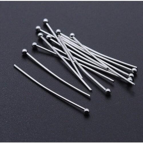 20pcs/lot 100% Stainless Steel Earring Pin Needles Charms DIY Crafting Jewelry Making Handicraft Accessories Wholesale