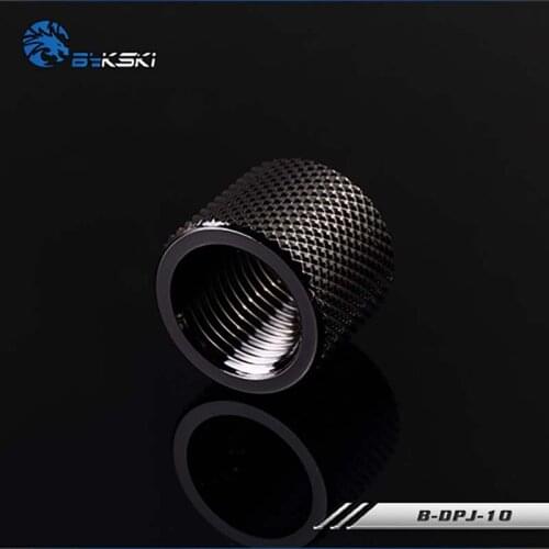 Bykski PC water cooling fitting 10mm Female to Female G1/4 straight through Tube connector water cooler B-DPJ-10