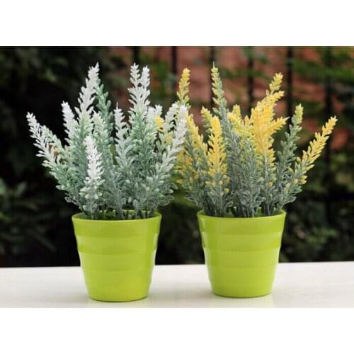 Artificial flowers wholesale Korean small tea bud / wheat grass Simulated plant bonsai Wedding decoration Pastoral style