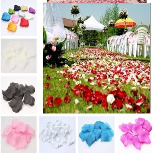 1000pcs Artificial Silk Rose Petals Dried Wedding Flowers For Wedding Event Party Home Decoration DIY Craft