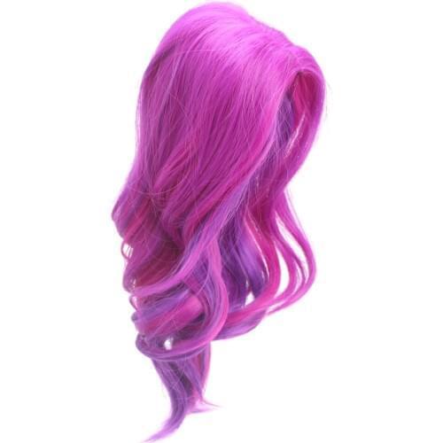 Fashion Fuchsia Simulation Scalp Curly Hair Wig for 18'' AG American Doll Doll