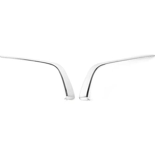 2pcs Front Fog Light Eyebrow Trim Electrosilvering Eyelid Cover Fit for Toyota Hilux Revo Sr5 2015- Auto accessories