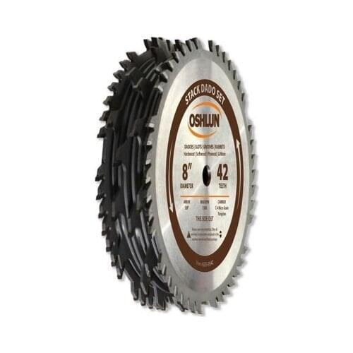 8-inch Saw Blade Woodworking Slotted 15.88MM Aperture Alloy 2 Large Outer Saw Blades With 6 Small Inner Saw Blades Set